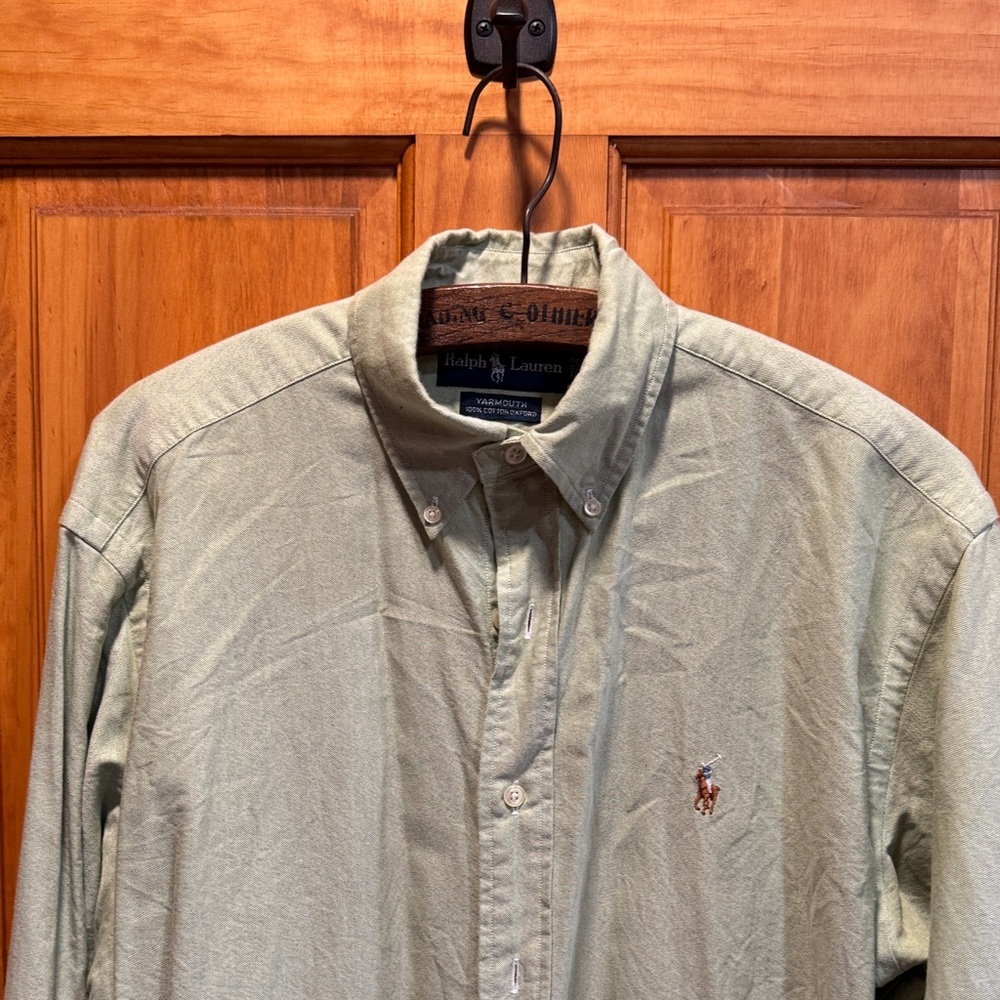 Polo by Ralph Lauren Light Green Casual Shirt - Picture 4 of 5